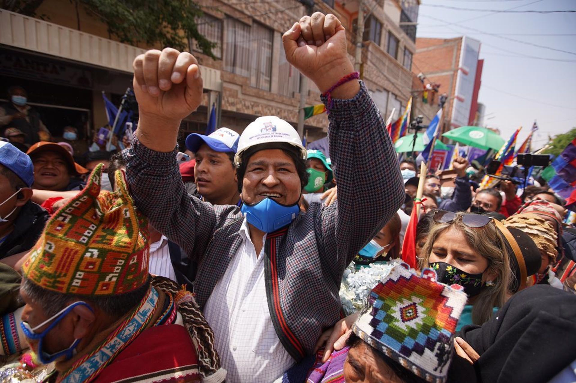 Former Bolivian President Evo Morales during his triumphant return to his home country in November 2020. - Sputnik International, 1920, 13.07.2022