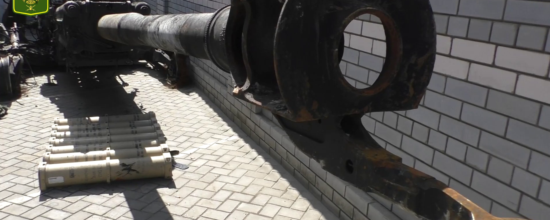 Trophy M777 howitzer captured by Lugansk People's Militia Forces. Screengrab of LPR People's Militia video. - Sputnik International, 1920, 14.07.2022