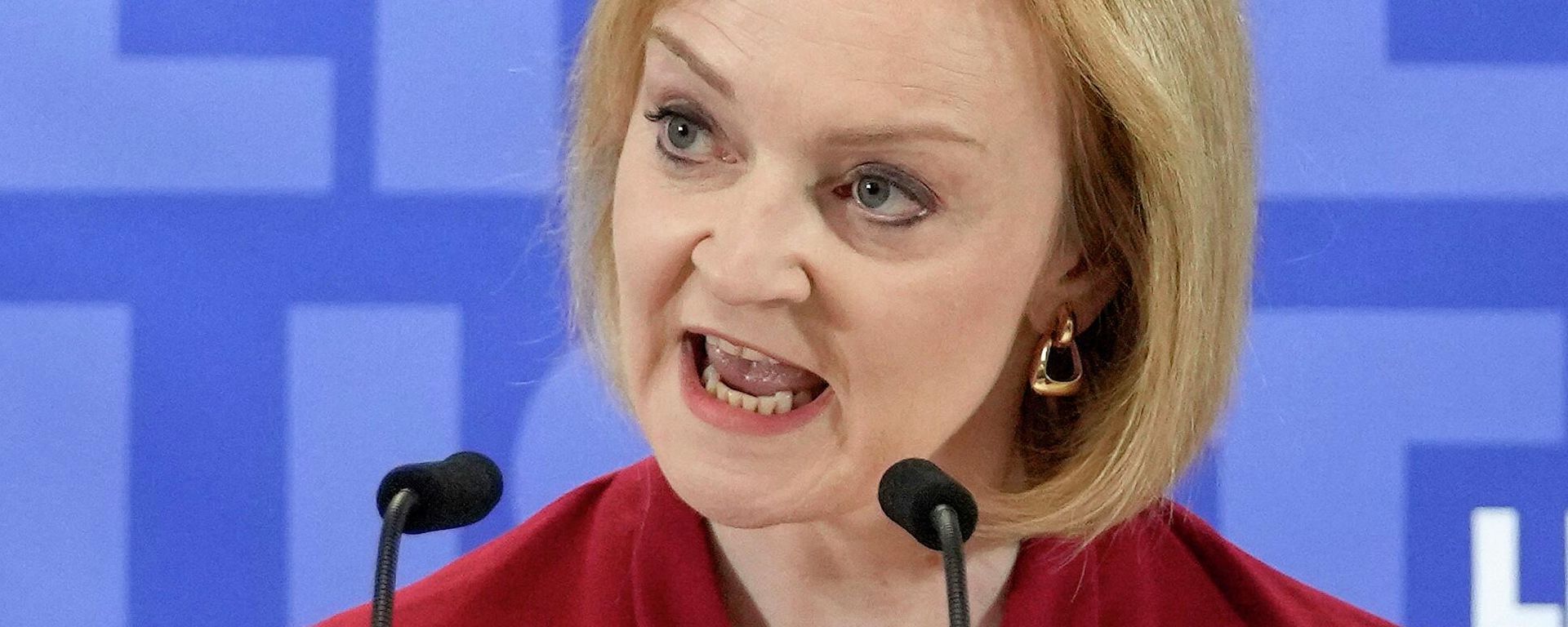 British Foreign Secretary Liz Truss speaks at the launch of her campaign to be Conservative Party leader and Prime Minister - Sputnik International, 1920, 18.07.2022