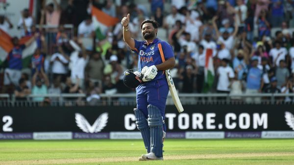 India's Rishabh Pant as India beat England to win the third one day international cricket match between England and India at Emirates Old Trafford cricket ground in Manchester, England, Sunday, July 17, 2022 - Sputnik International