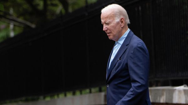 US President Joe Biden departs Holy Trinity Catholic Church in Washington, DC, on July 17, 2022 - Sputnik International