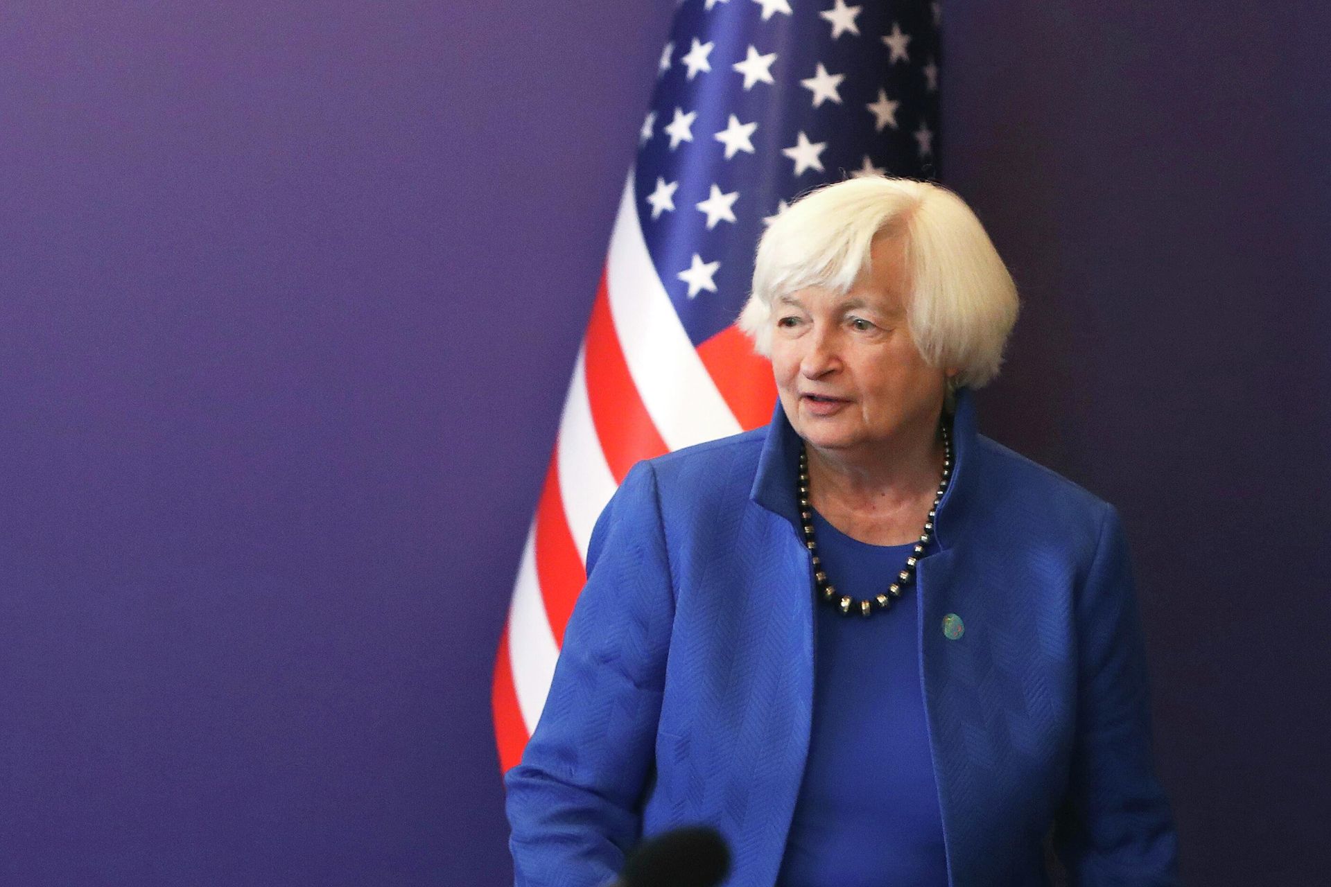 U.S. Treasury Secretary Janet Yellen attends a meeting with South Korean Deputy Prime Minister and Minister of Economy and Finance Choo Kyung-ho at Lotte Hotel in Seoul, South Korea, Tuesday, July 19, 2022 U.S. Treasury Secretary Janet Yellen attends a meeting with South Korean Deputy Prime Minister and Minister of Economy and Finance Choo Kyung-ho at Lotte Hotel in Seoul, South Korea, Tuesday, July 19, 2022 - Sputnik International, 1920, 29.11.2022