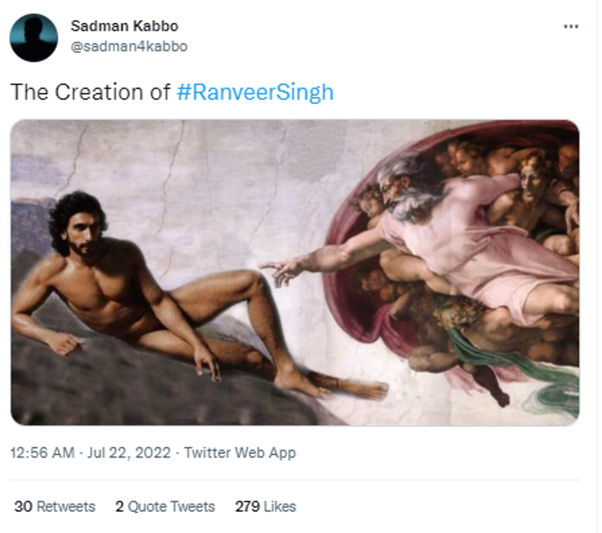 Netizens share hilarious memes after Ranveer Singh's naked photoshoot for a magazine goes viral on social media Netizens share hilarious memes after Ranveer Singh's naked photoshoot for a magazine goes viral on social media - Sputnik International, 1920, 22.07.2022