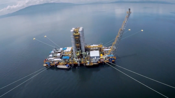 Kivuwatt, an electrical generation platform on Rwanda's Lake Kivu that produces 26 megawatts of electricity from the lake's methane stores - Sputnik International