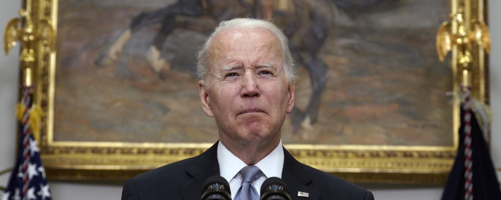 US President Joe Biden delivers a statement at the White House, March 21, 2022 US President Joe Biden delivers a statement at the White House, March 21, 2022 - Sputnik International, 1920, 21.10.2022