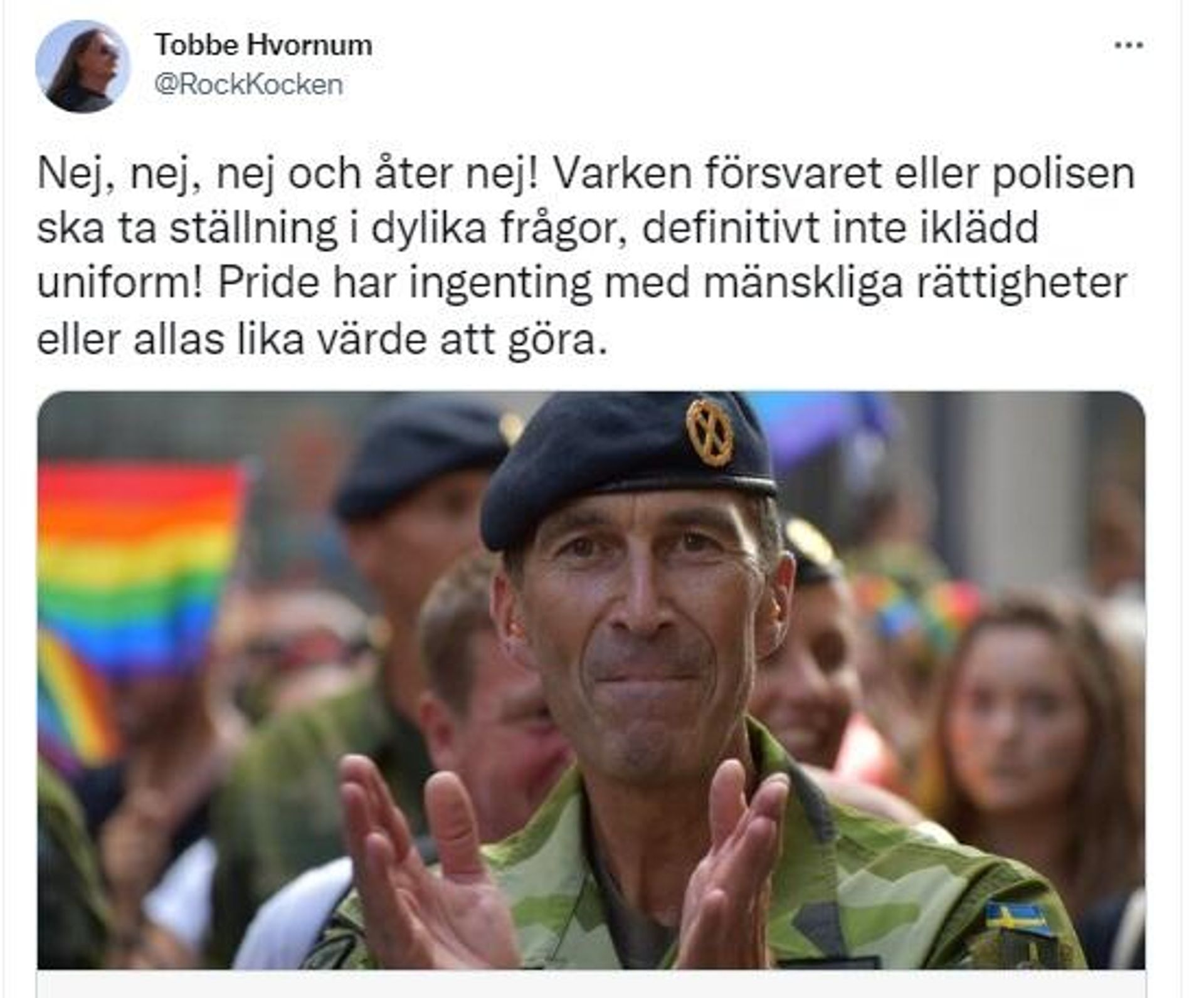 Screengrab of Twitter debate about LGBT campaign by the Swedish military - Sputnik International, 1920, 03.08.2022