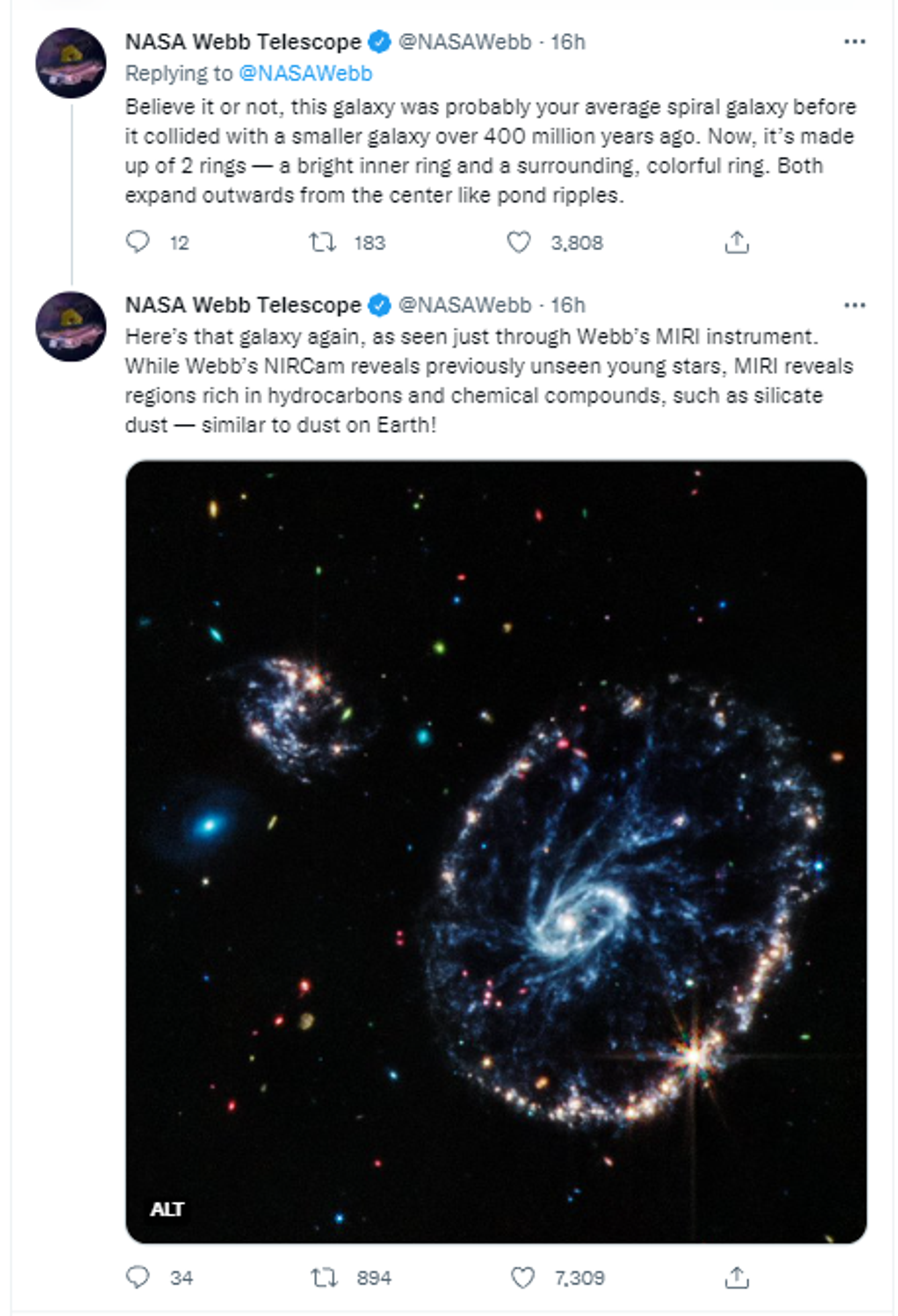 Photo of rare Cartwheel Galaxy captured by NASA's new James Webb Telescope - Sputnik International, 1920, 03.08.2022