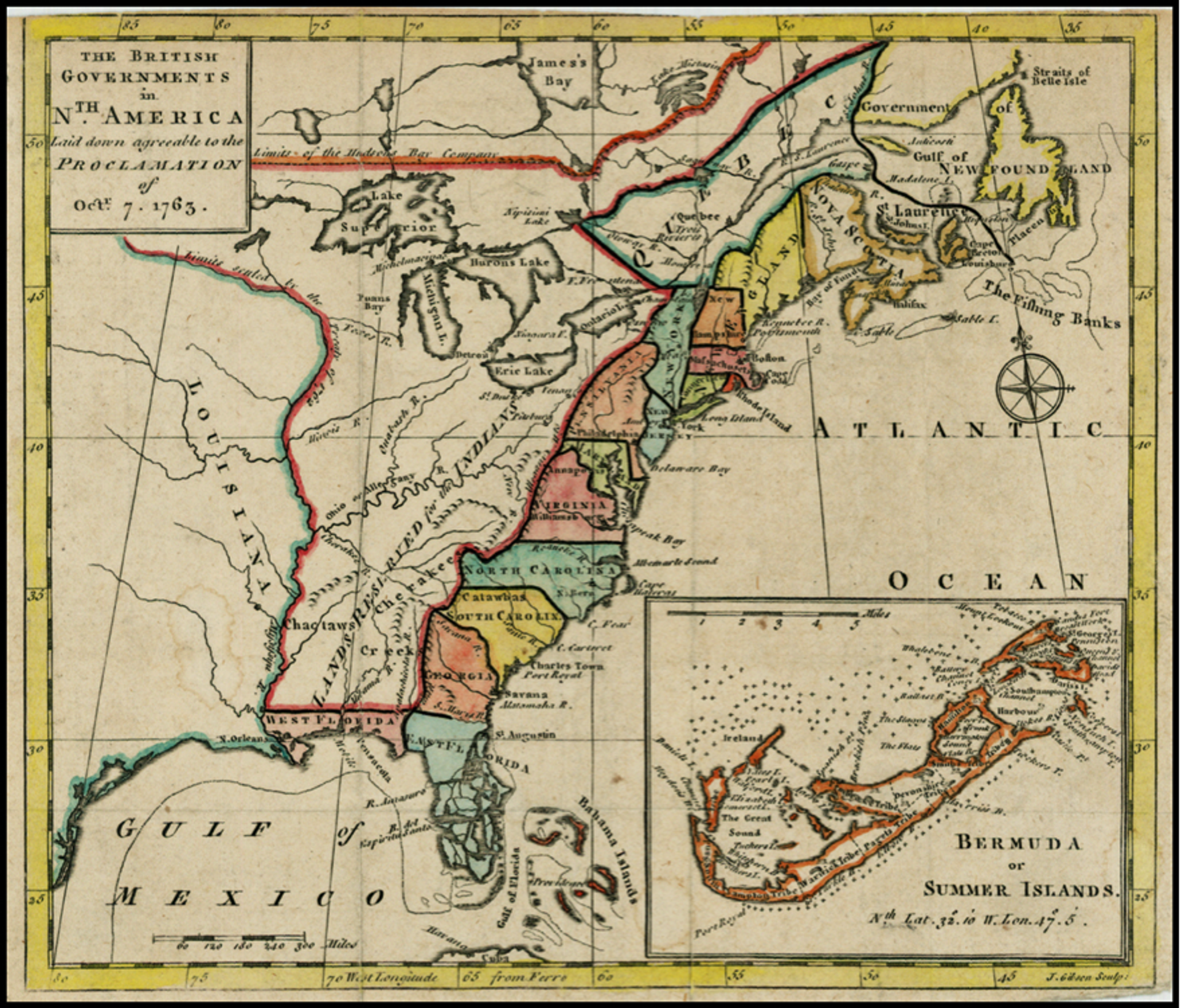 The British Governments in Nth America Laid down agreeable to the Proclamation of Octr. 7, 1763, Gentleman’s Magazine (London, 1763) - Sputnik International, 1920, 08.08.2022