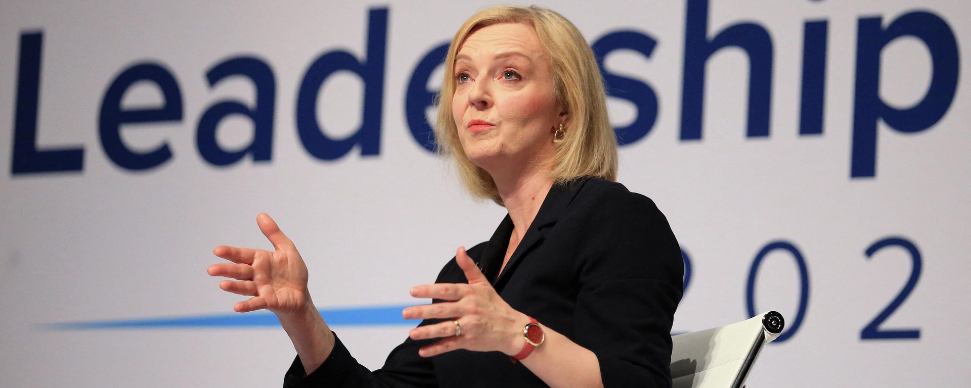 Britain's Foreign Secretary Liz Truss, a contender to become the country's next Prime Minister and leader of the Conservative party, speaks during a Conservative Party hustings event in Darlington, north east England on August 9, 2022 Britain's Foreign Secretary Liz Truss, a contender to become the country's next Prime Minister and leader of the Conservative party, speaks during a Conservative Party hustings event in Darlington, north east England on August 9, 2022 - Sputnik International, 1920, 24.08.2022