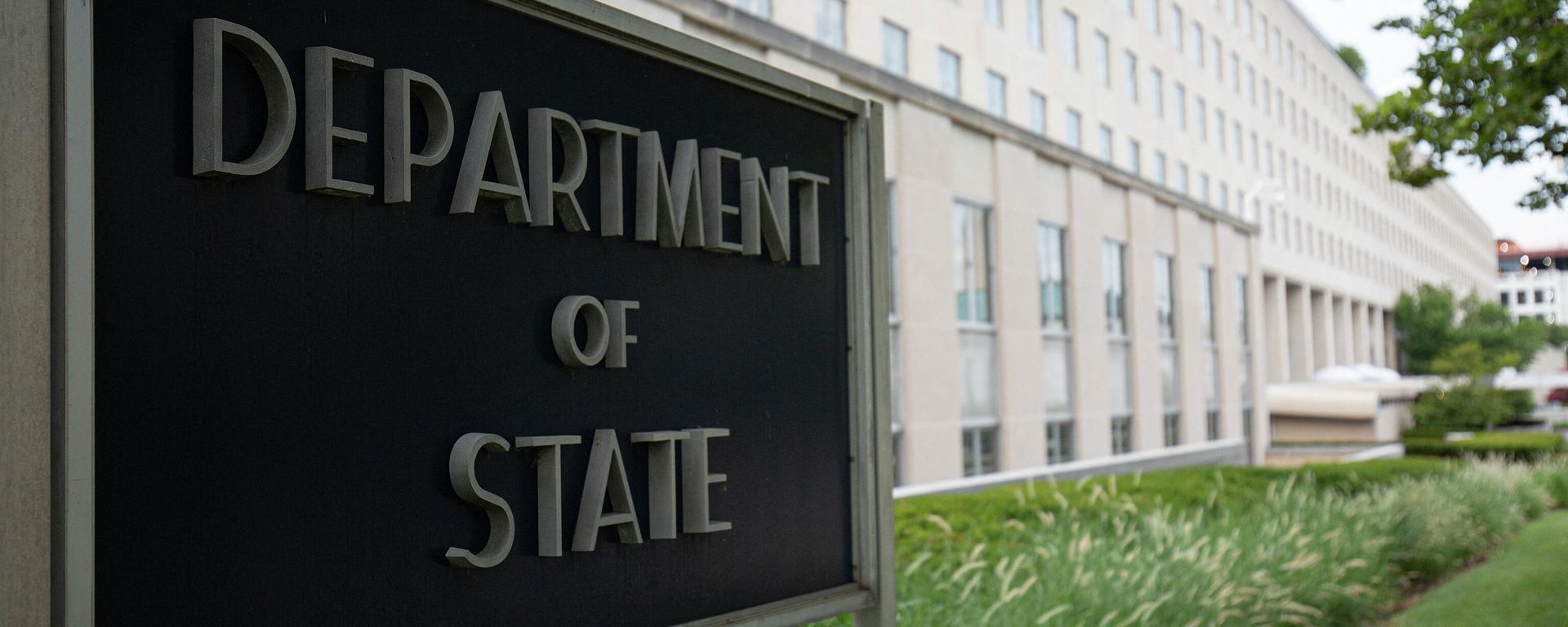 The US Department of State building is seen in Washington, DC, on July 22, 2019. - Sputnik International, 1920, 16.08.2022