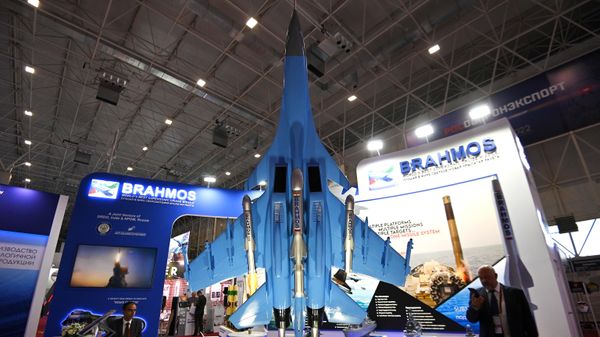 BrahMos display at the Army-2022 International Military-Technical Forum. August 16, 2022. - Sputnik International