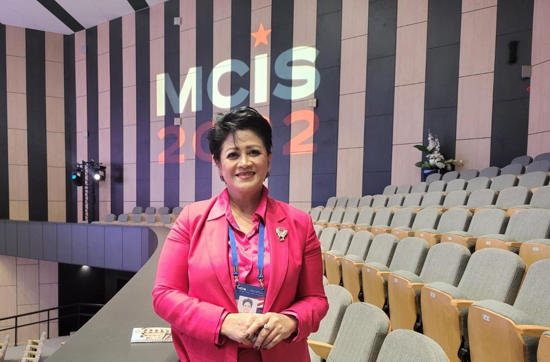 Connie Rahakundini Bakrie - Indonesian military and defense analyst at the MCIS-2022 conference outside Moscow - Sputnik International, 1920, 17.08.2022
