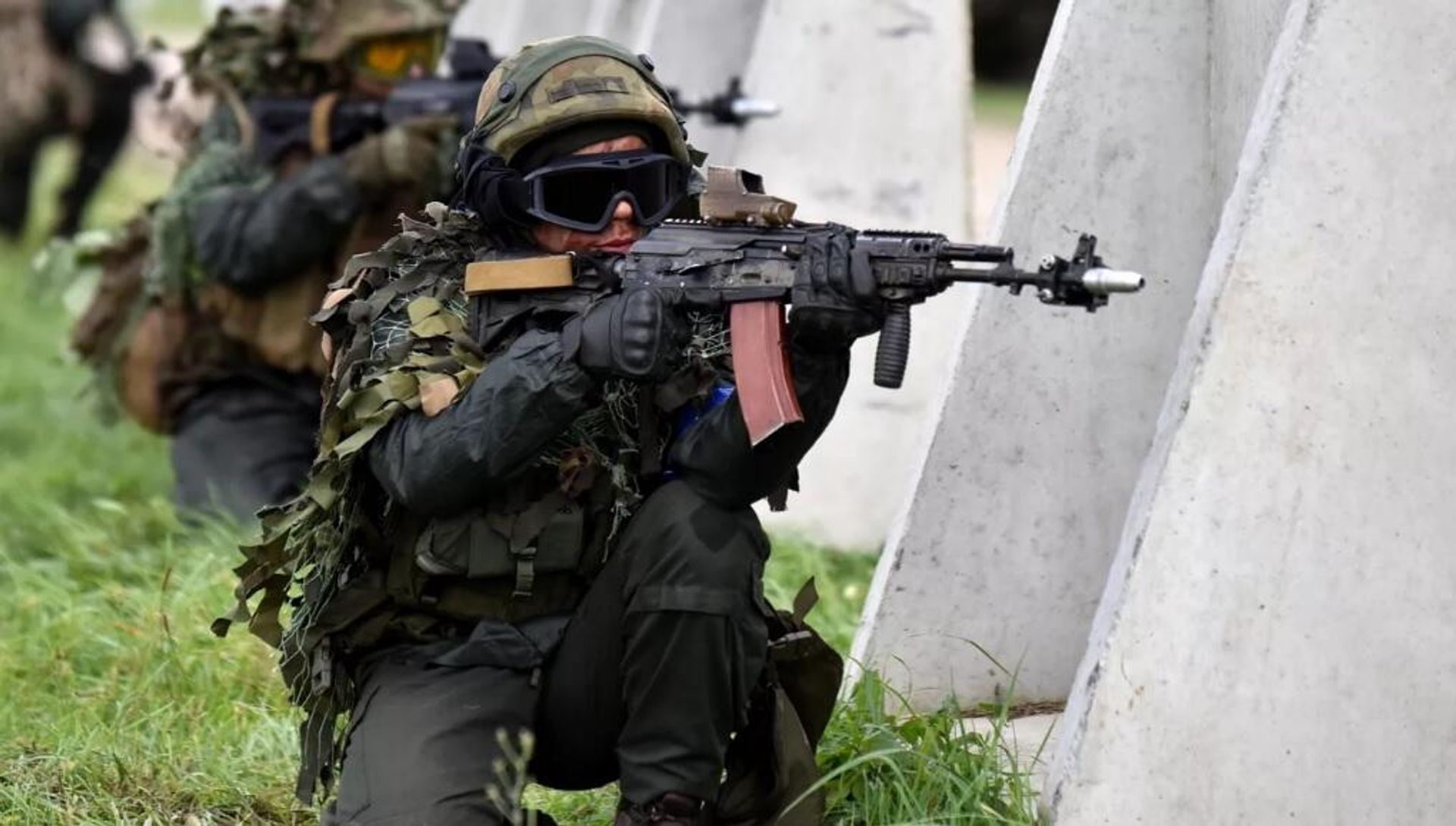 Soldiers during the Rapid Trident-2021 joint exercises of Ukraine and NATO countries at the Yavorovsky training ground in the Lvov Region. - Sputnik International, 1920, 19.08.2022