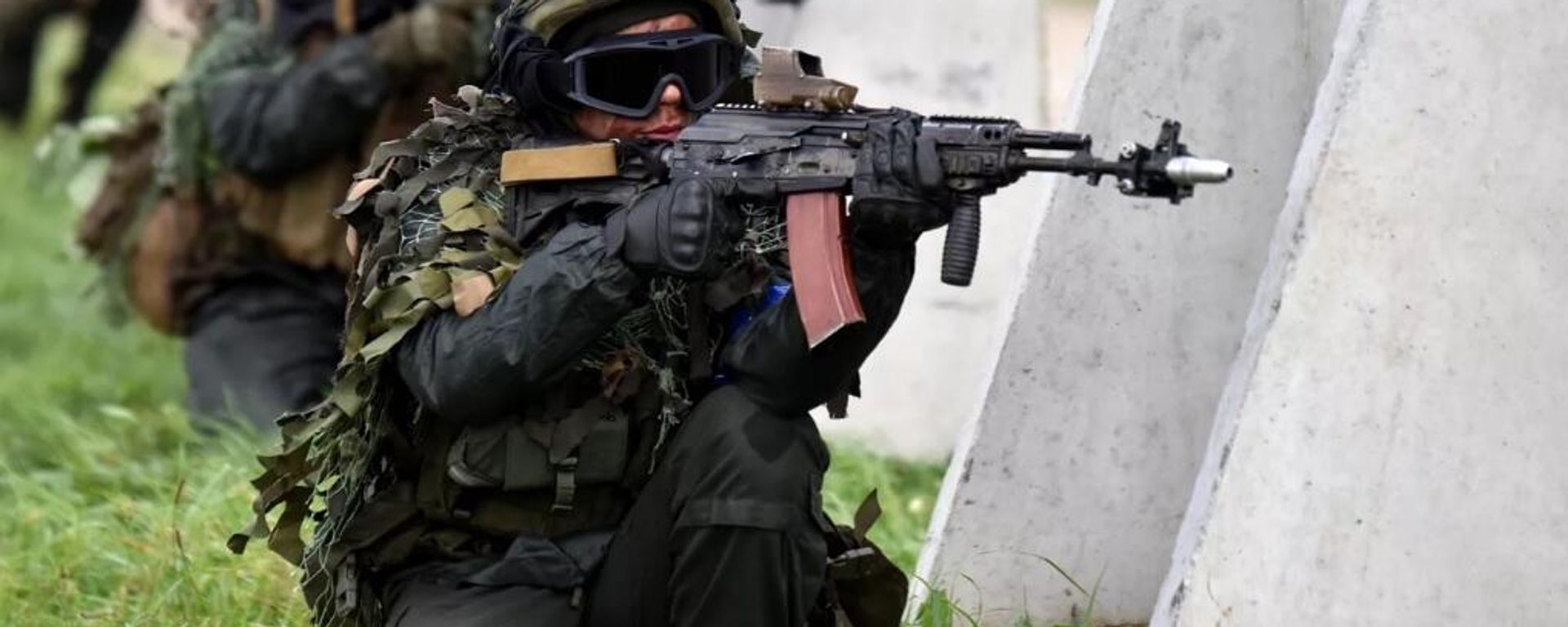 Soldiers during the Rapid Trident-2021 joint exercises of Ukraine and NATO countries at the Yavorovsky training ground in the Lvov Region. - Sputnik International, 1920, 23.03.2023