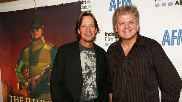 Actor Kevin Sorbo (L) and director David Winning attend 2008 AFM - The Illuminati Press Conference at Loews Hotel on November 10, 2008 in Santa Monica, California.  - Sputnik International