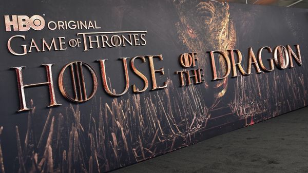 View of the backdrop for the World premiere of HBO original drama series House of the Dragon at the Academy Museum of Motion Pictures in Los Angeles, July 27, 2022. - Sputnik International
