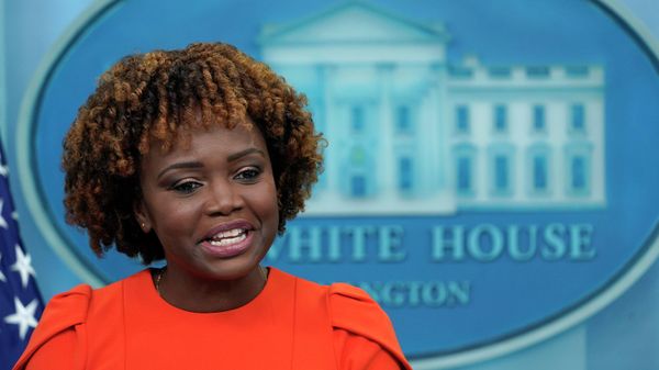 White House press secretary Karine Jean-Pierre speaks during the daily briefing at the White House in Washington, Monday, Aug. 29, 2022. - Sputnik International