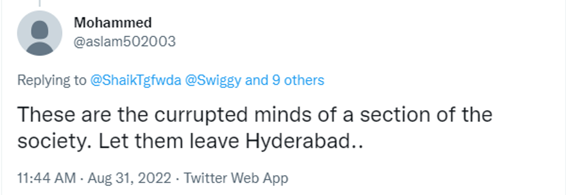 Netizen Slams Swiggy Customer for Asking to Send Non-Muslim Delivery Boy - Sputnik International, 1920, 31.08.2022