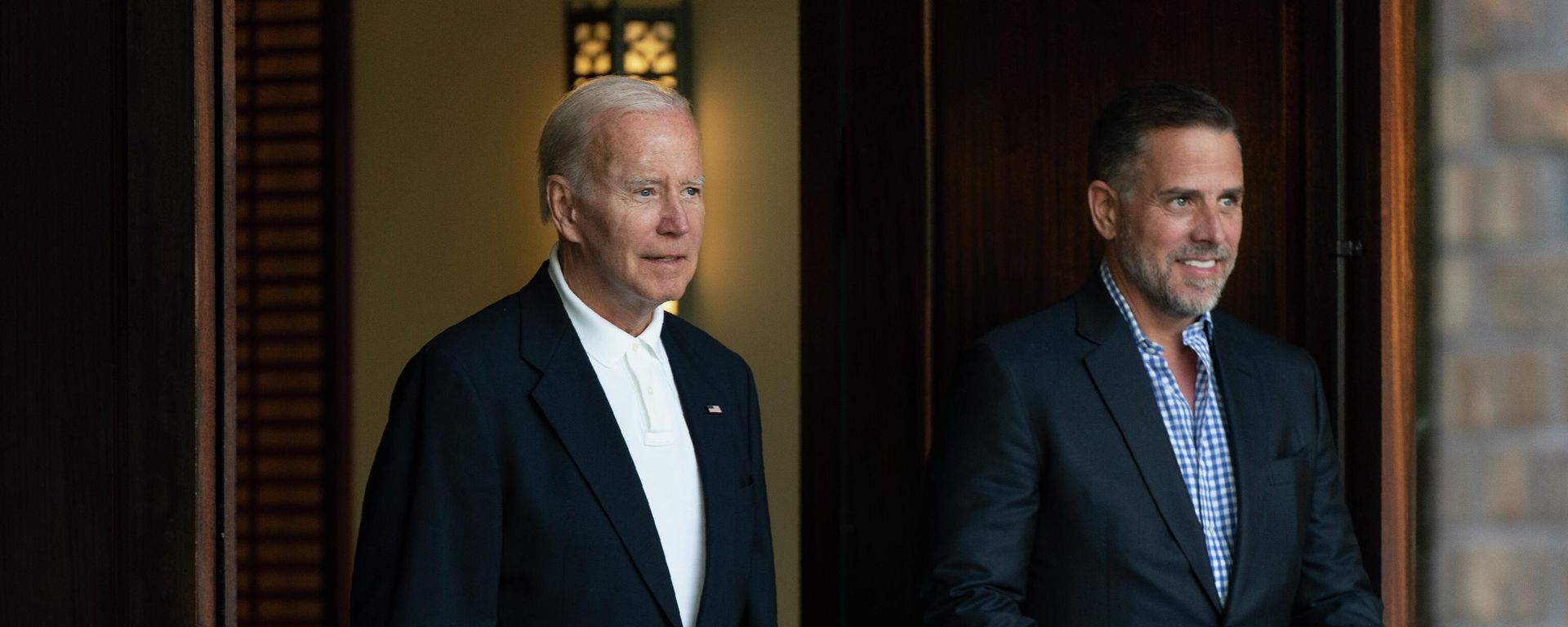 President Joe Biden and his son Hunter Biden leave Holy Spirit Catholic Church in Johns Island, S.C., after attending a Mass, Saturday, Aug. 13, 2022. - Sputnik International, 1920, 03.12.2022