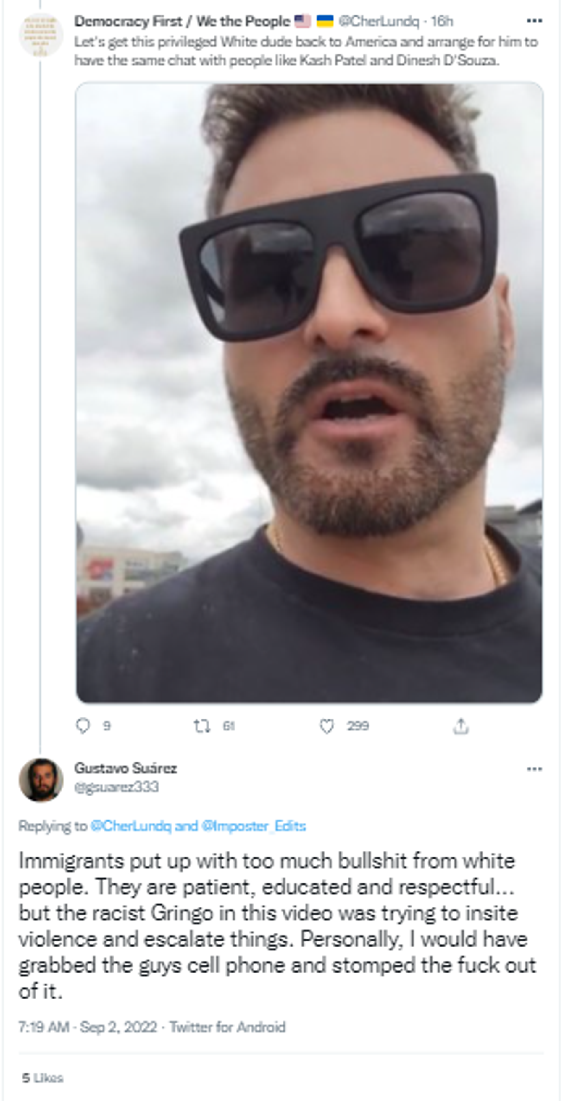 Netizens react to video of an American tourist racially abusing an Indian man in Poland - Sputnik International, 1920, 02.09.2022