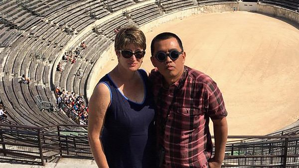 Former UK envoy to Myanmar Vicky Bowman and her husband, Burmese artist Htein Lin - Sputnik International