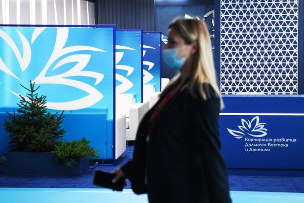 A girl in the main building of the Far Eastern Federal University (FEFU) campus on Russky Island ahead of the Eastern Economic Forum (EEF) in Vladivostok. - Sputnik International