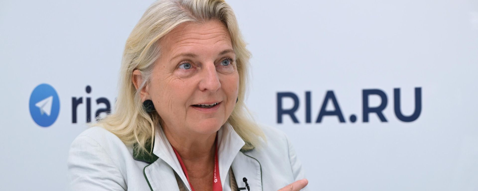 Former Austrian Foreign Minister Karin Kneissl at the Eastern Economic Forum in Vladivostok Former Austrian Foreign Minister Karin Kneissl at the Eastern Economic Forum in Vladivostok - Sputnik International, 1920, 05.09.2022
