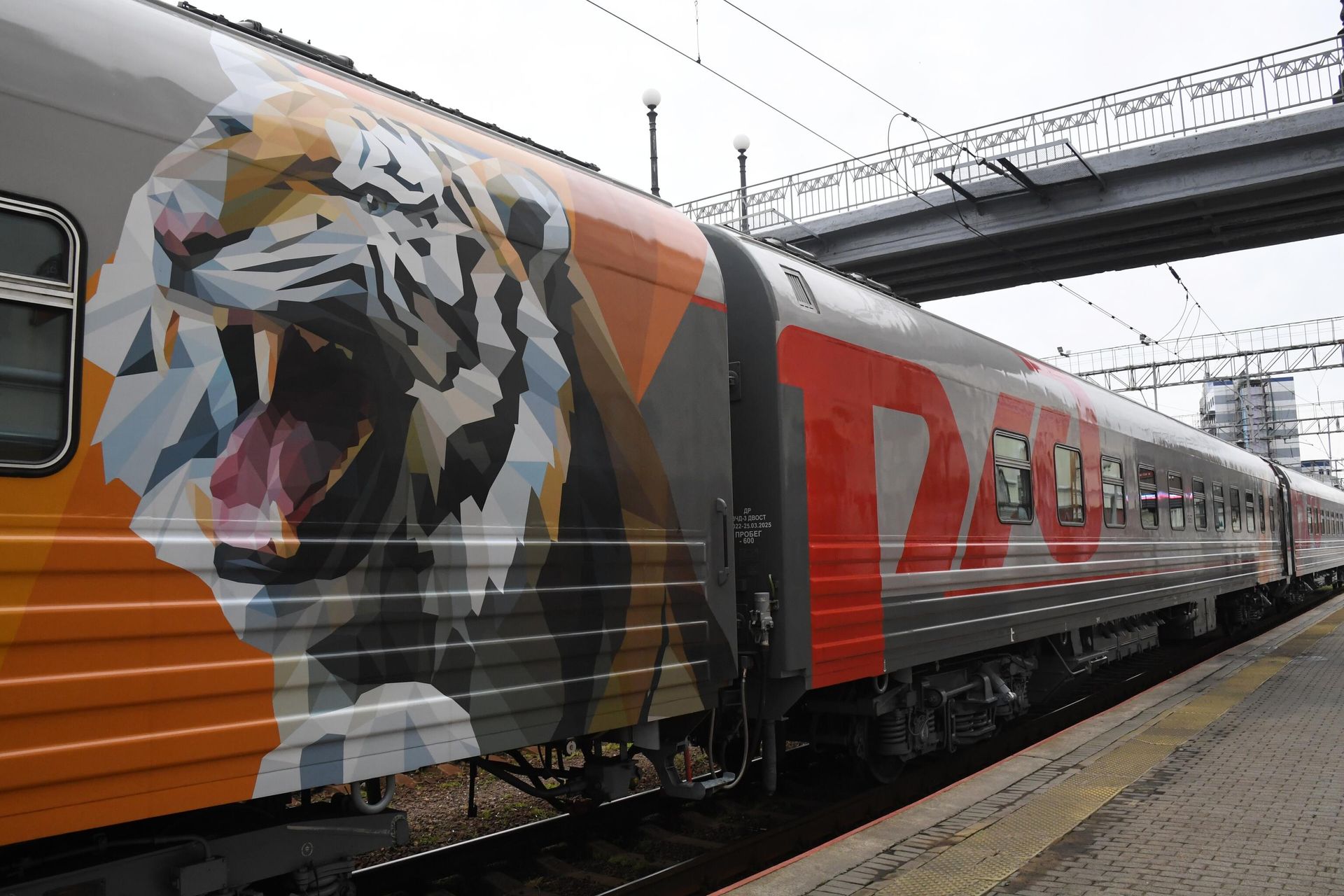 Presentation of the ‘Russia’ theme train (Vladivostok-Moscow) as part of the Eastern Economic Forum (EEF) in Vladivostok - Sputnik International, 1920, 08.09.2022