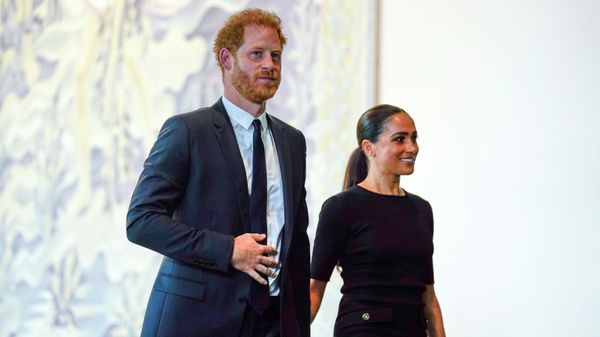 Prince Harry and Meghan Markle arrive at United Nations headquarters, Monday, July 18, 2022 - Sputnik International