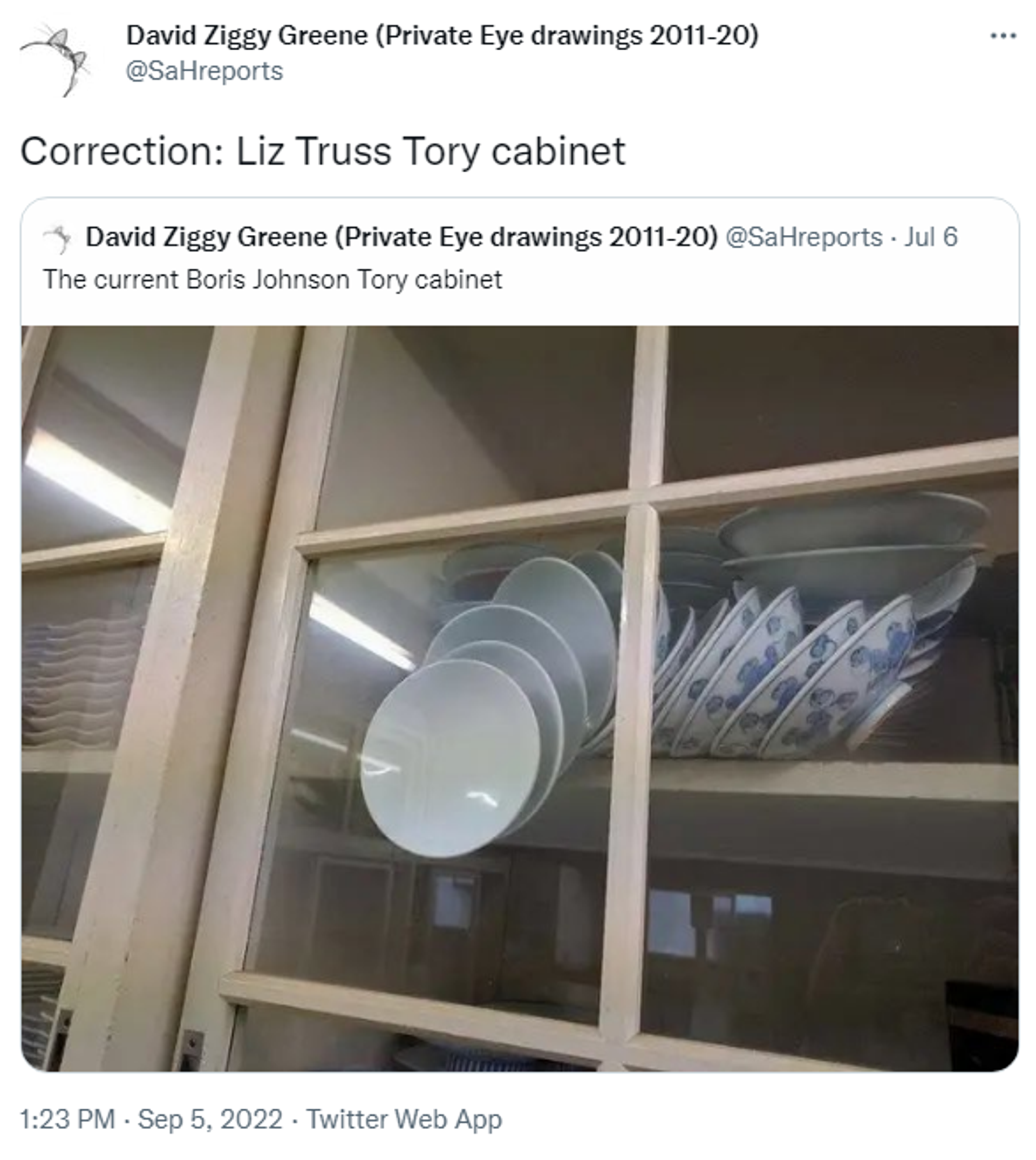 A humorous Twitter post about new British Prime Minister Liz Truss - Sputnik International, 1920, 05.09.2022