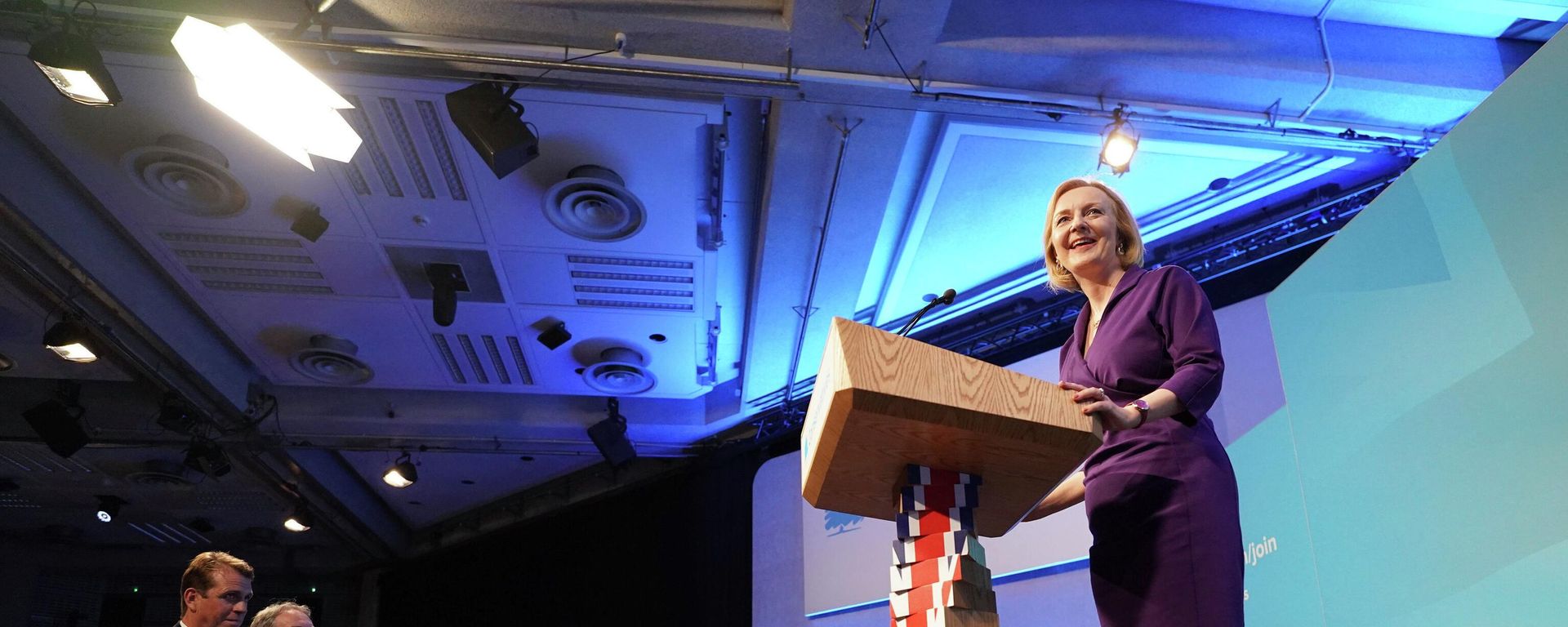 Liz Truss speaks at the Queen Elizabeth II Centre in London, Monday Sept. 5, 2022 - Sputnik International, 1920, 07.09.2022