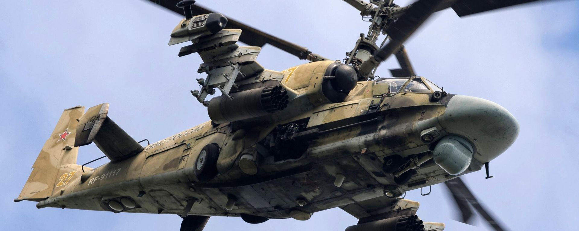 Combat helicopter Ka-52 at the 'Vostok 2022' military maneuvers at the Sergeevsky training ground. - Sputnik International, 1920, 07.10.2023