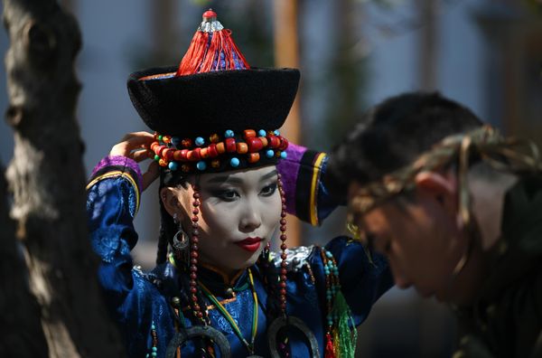 A girl at the pavilion of the Republic of Sakha (Yakutia) at the Eastern Economic Forum in Vladivostok - Sputnik International
