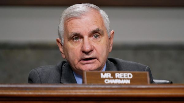 Sen. Jack Reed, D-R.I., chairman of the Senate Armed Services Committee, speaks during a hearing to review the Air Force's Defense Authorization Request for fiscal year 2023, Tuesday, May 3, 2022, on Capitol Hill in Washington. - Sputnik International