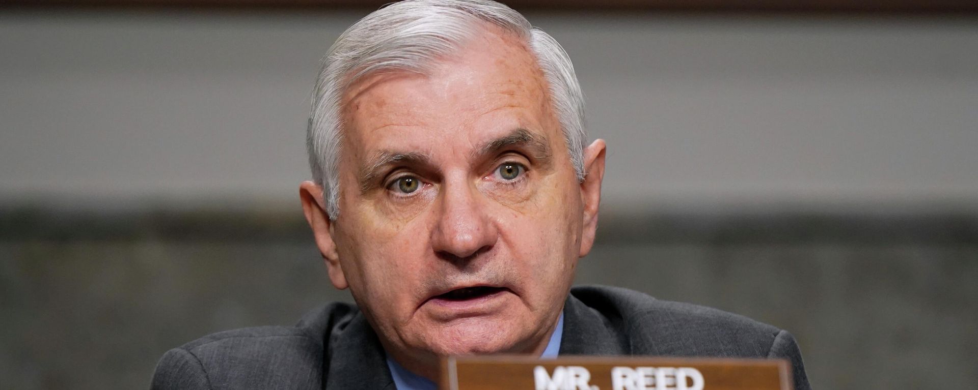 Sen. Jack Reed, D-R.I., chairman of the Senate Armed Services Committee, speaks during a hearing to review the Air Force's Defense Authorization Request for fiscal year 2023, Tuesday, May 3, 2022, on Capitol Hill in Washington. Sen. Jack Reed, D-R.I., chairman of the Senate Armed Services Committee, speaks during a hearing to review the Air Force's Defense Authorization Request for fiscal year 2023, Tuesday, May 3, 2022, on Capitol Hill in Washington. - Sputnik International, 1920, 08.09.2022