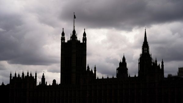 The Victoria Tower and the Houses of Parliament are silhouetted under a cloudy sky in Westminster, in London, Monday, Aug. 22, 2022. - Sputnik International