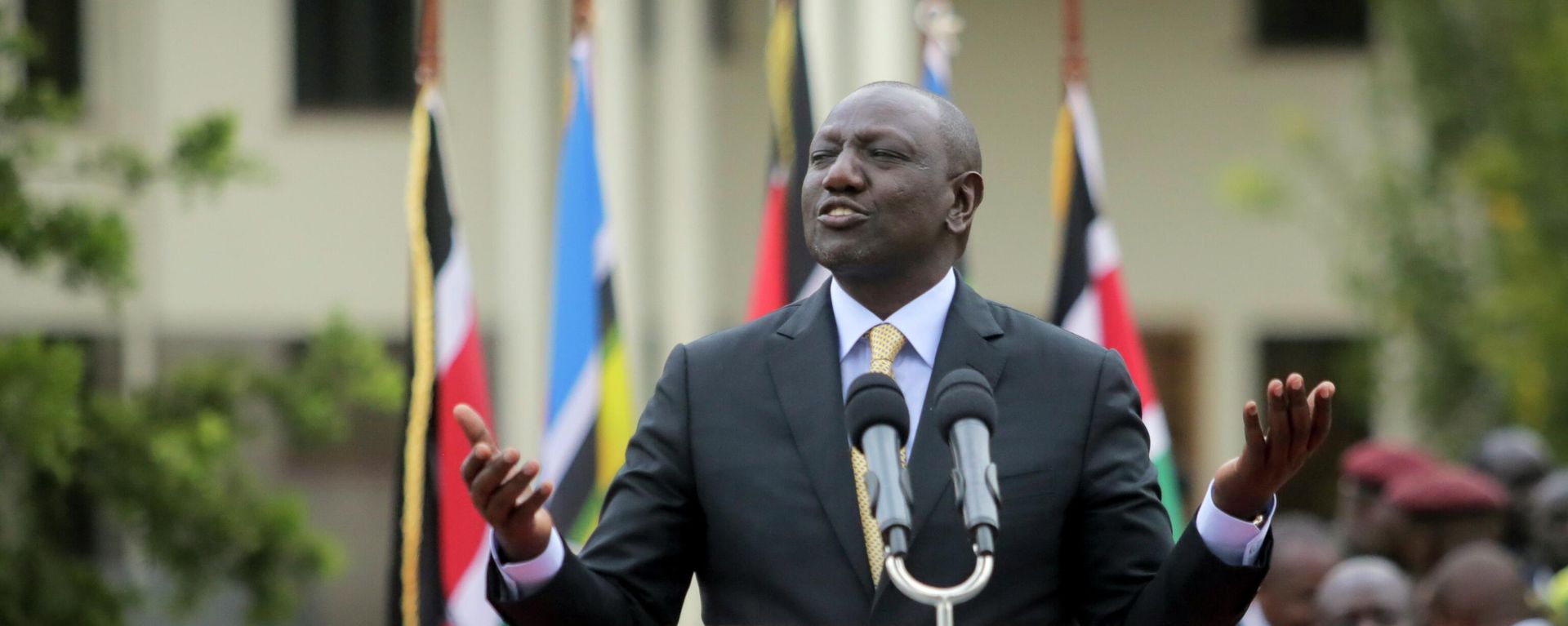 Kenya's President-Elect William Ruto addresses the media at his official residence in Nairobi, Kenya Monday, Sept. 5, 2022 Kenya's President-Elect William Ruto addresses the media at his official residence in Nairobi, Kenya Monday, Sept. 5, 2022 - Sputnik International, 1920, 13.09.2022