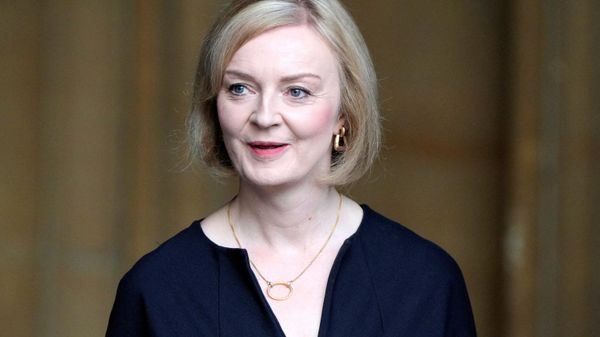 Britain's Prime Minister Liz Truss leaves after the presentation of Addresses by both Houses of Parliament in Westminster Hall, inside the Palace of Westminster, central London on September 12, 2022 - Sputnik International