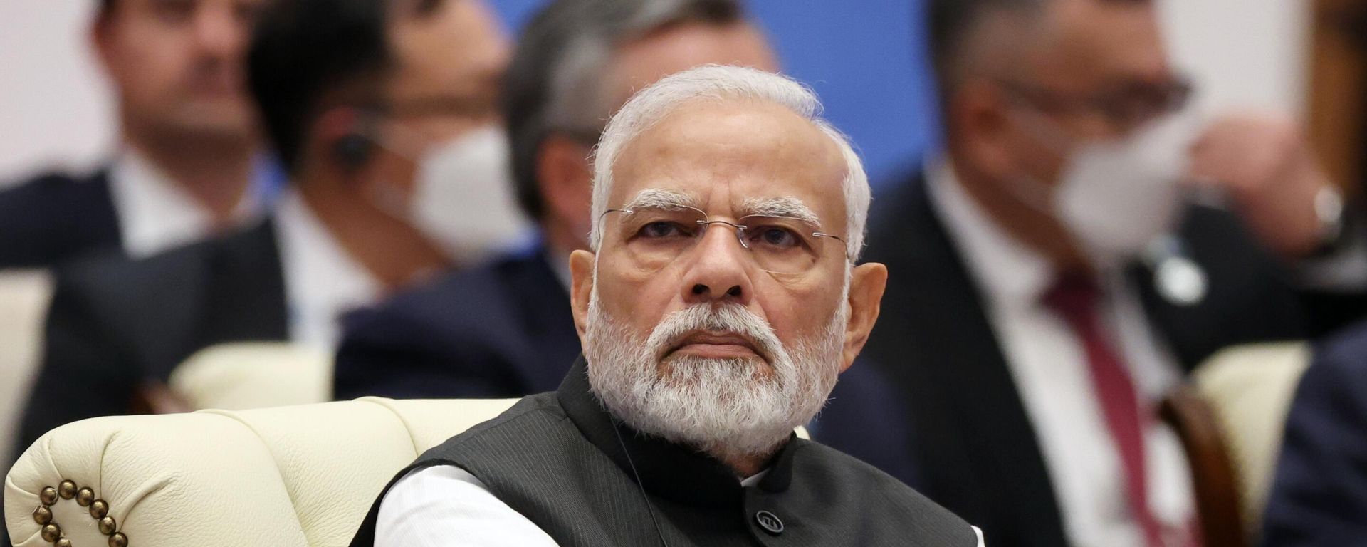 India's Prime Minister Narendra Modi takes part in the Shanghai Cooperation Organisation (SCO) summit in Samarkand, Uzbekistan. India's Prime Minister Narendra Modi takes part in the Shanghai Cooperation Organisation (SCO) summit in Samarkand, Uzbekistan. - Sputnik International, 1920, 18.11.2022