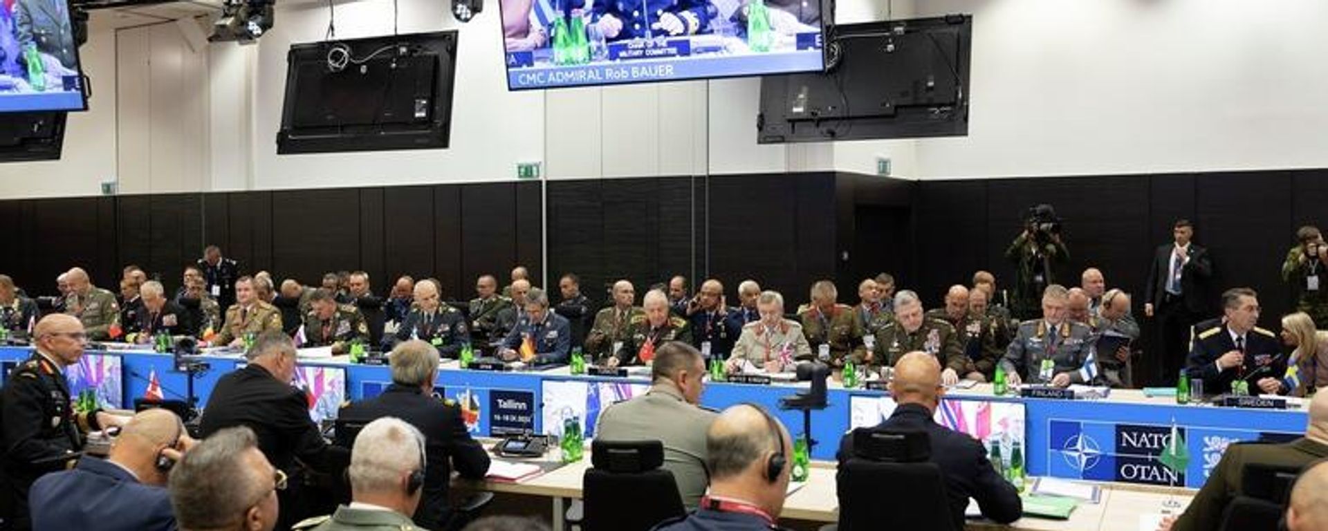 The Chair of the NATO Military Committee, Admiral Rob Bauer speaks at an alliance conference in Estonia. Saturday, September 17, 2022. - Sputnik International, 1920, 17.09.2022