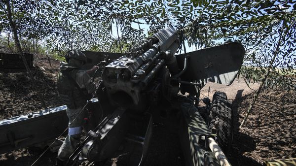 Russian artillery in Donbass - Sputnik International