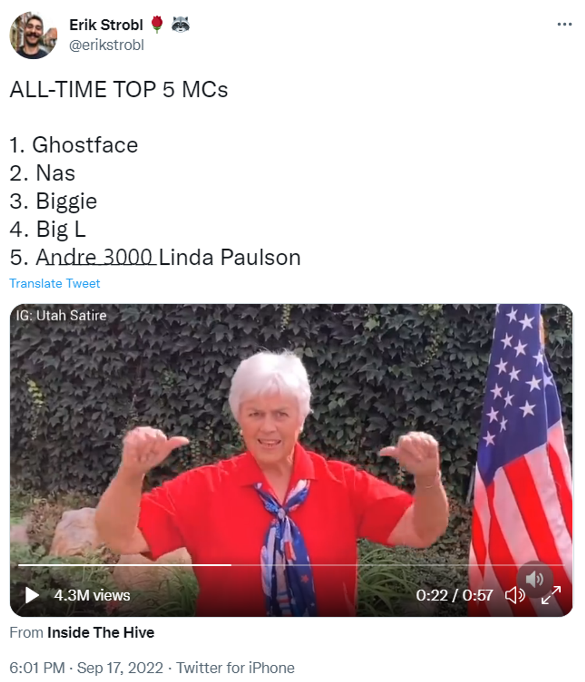 Tweet comparing Republican Utah state senate candidate Linda Paulson to famous rappers - Sputnik International, 1920, 20.09.2022