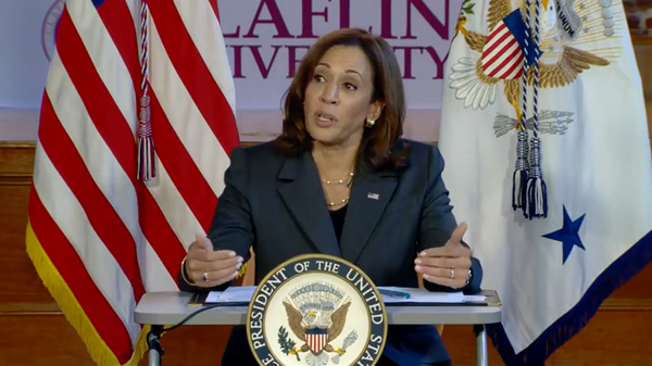 US Vice President Kamala Harris speaks at Claflin University in South Carolina on September 20, 2022. - Sputnik International