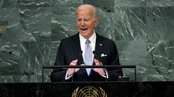 US President Joe Biden addresses the 77th session of the United Nations General Assembly at the UN headquarters in New York City on September 21, 2022. - Sputnik International