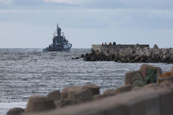 The small anti-submarine ship Aleksin at strategic drills in Baltiysk Military Harbor.  - Sputnik International