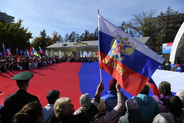 A rally and a concert are held in Central Park, Novosibirsk in support of Russian President Vladimir Putin and referendums in Donbass, and the Kherson and Zaporozhye regions on joining Russia. - Sputnik International