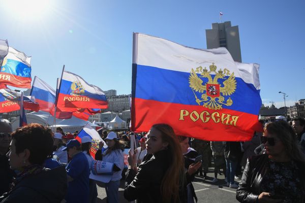 A rally is held in Vladivostok, Russia's Far East, in support of the residents of the liberated territories of Donbass and Ukraine. - Sputnik International