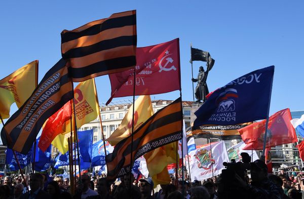 A rally held in Vladivostok to support the residents of the liberated territories in Donbass and Ukraine. - Sputnik International