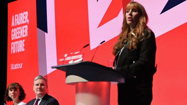 Labour Party deputy leader Angela Rayner speaks on the first day of the annual Labour Party conference in Liverpool Labour Party deputy leader Angela Rayner speaks on the first day of the annual Labour Party conference in Liverpool - Sputnik International