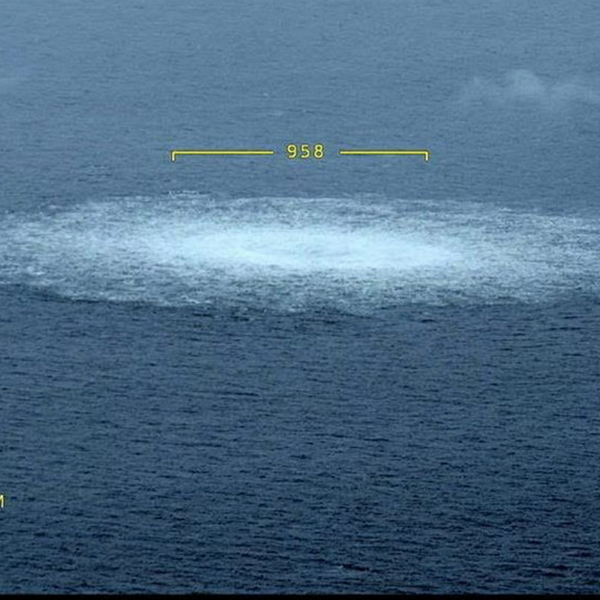 In this picture provided by Swedish Coast Guard, the gas leak in the Baltic Sea from Nord Stream photographed from the Coast Guard's aircraft on Wednesday, Sept. 27, 2022 - Sputnik International